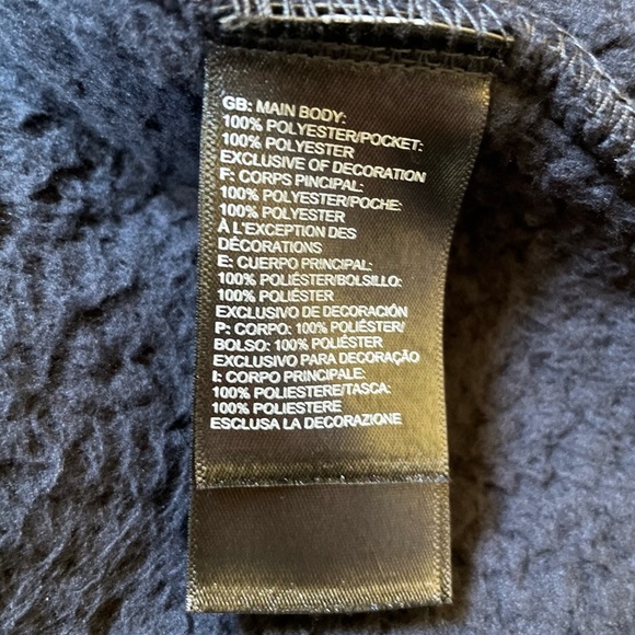 The North Face Men’s Campshire Sherpa Fleece Full Zip Jacket In Blue - Picture 6 of 8